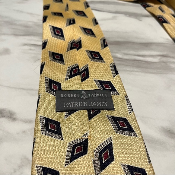 Robert Talbott Patrick James 100% Silk Geometric Tie - Picture 4 of 5
